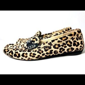SPERRY Women's Size 6M Leopard Skin Top Siders